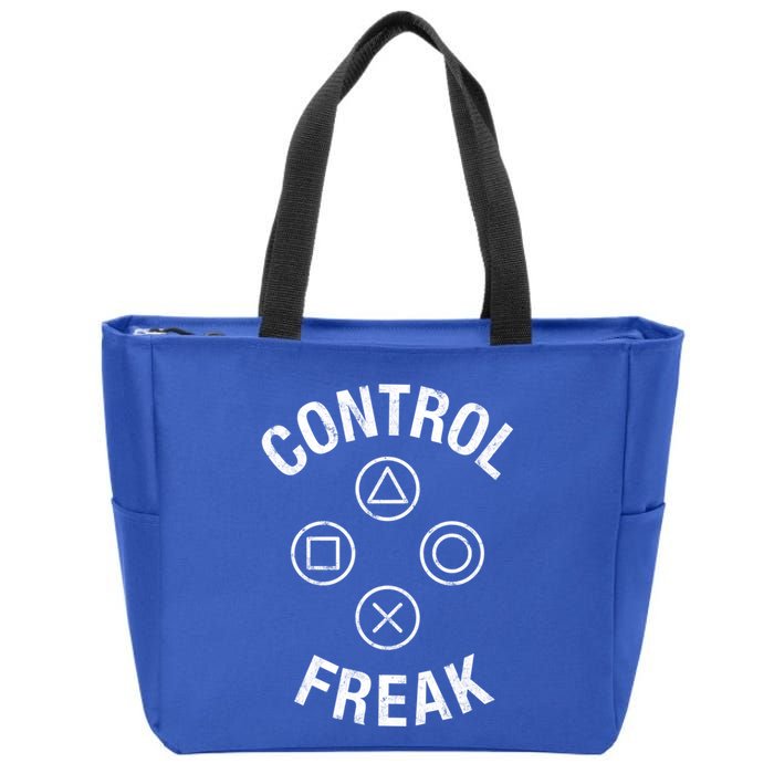 Control Freak Video Game Console Controller Buttons Cute Gift Gamer Funny Gift Zip Tote Bag