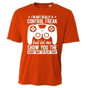 Control Freak Video Game Player Gaming Gamer Pc Console Geek Gift Cooling Performance Crew T-Shirt