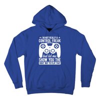 Control Freak Video Game Player Gaming Gamer Pc Console Geek Gift Hoodie