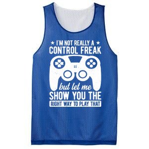 Control Freak Video Game Player Gaming Gamer Pc Console Geek Gift Mesh Reversible Basketball Jersey Tank