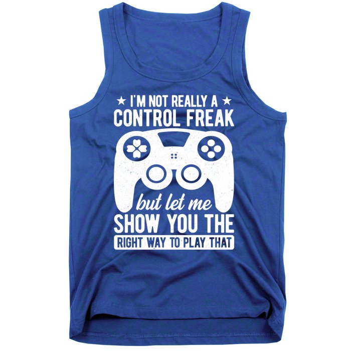 Control Freak Video Game Player Gaming Gamer Pc Console Geek Gift Tank Top