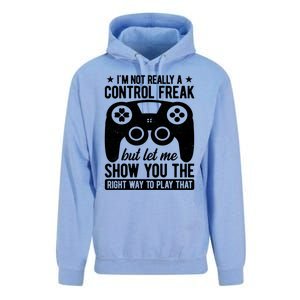 Control Freak Video Game Player Gaming Gamer Pc Console Geek Gift Unisex Surf Hoodie