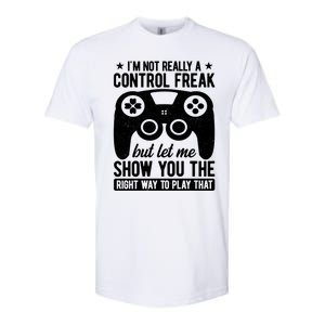 Control Freak Video Game Player Gaming Gamer Pc Console Geek Gift Softstyle CVC T-Shirt