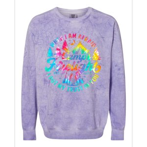 Camp Firelight Vacation Bible School Vbs 2024 Christian Camp Colorblast Crewneck Sweatshirt