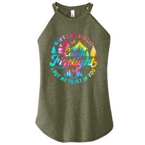 Camp Firelight Vacation Bible School Vbs 2024 Christian Camp Women's Perfect Tri Rocker Tank