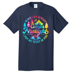 Camp Firelight Vacation Bible School Vbs 2024 Christian Camp Tall T-Shirt