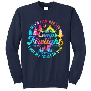 Camp Firelight Vacation Bible School Vbs 2024 Christian Camp Tall Sweatshirt