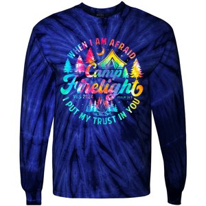 Camp Firelight Vacation Bible School Vbs 2024 Christian Camp Tie-Dye Long Sleeve Shirt