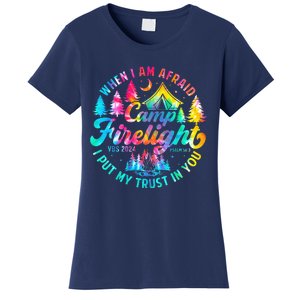 Camp Firelight Vacation Bible School Vbs 2024 Christian Camp Women's T-Shirt