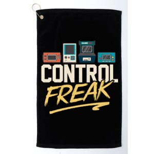 Control Freak Video Game Player Gaming Gamer Pc Console Geek Funny Gift Platinum Collection Golf Towel