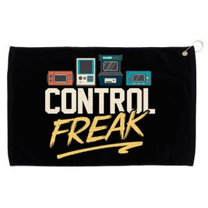 Control Freak Video Game Player Gaming Gamer Pc Console Geek Funny Gift Grommeted Golf Towel