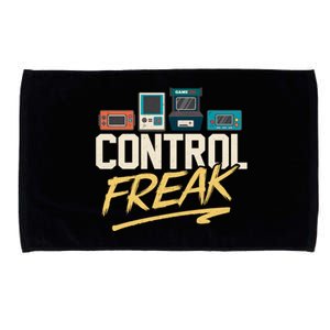 Control Freak Video Game Player Gaming Gamer Pc Console Geek Funny Gift Microfiber Hand Towel