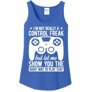 Control Freak Video Game Player Gaming Gamer Pc Console Geek Great Gift Ladies Essential Tank