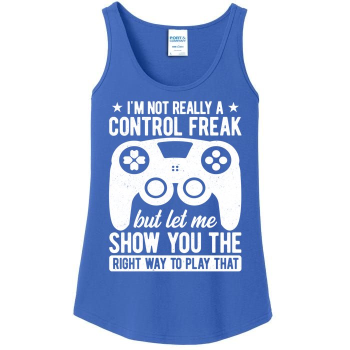 Control Freak Video Game Player Gaming Gamer Pc Console Geek Great Gift Ladies Essential Tank