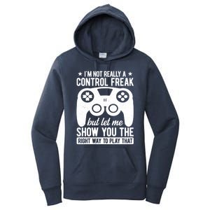 Control Freak Video Game Player Gaming Gamer Pc Console Geek Great Gift Women's Pullover Hoodie