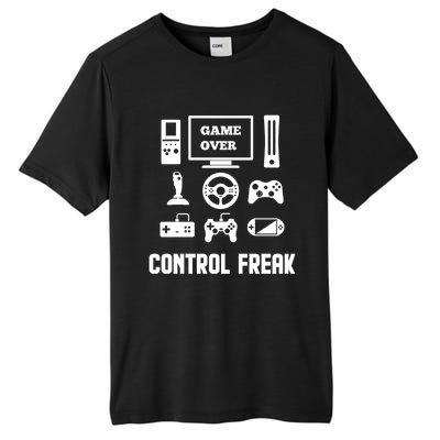 Control Freak Video Game Player Gaming Gamer Pc Console Geek Gift Tall Fusion ChromaSoft Performance T-Shirt