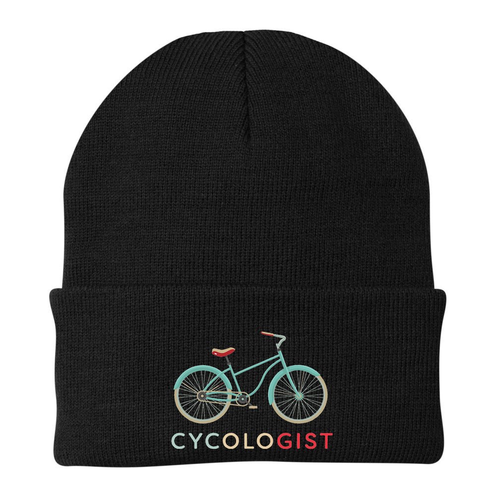 Cycologist Funny Vintage Bicycle Design Bike Cyclists Gift Beanie