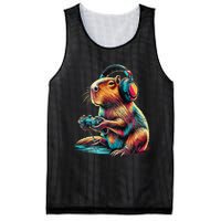 Capybara Funny Video Games Capybara Gift Mesh Reversible Basketball Jersey Tank