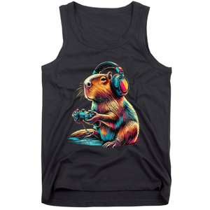 Capybara Funny Video Games Capybara Gift Tank Top