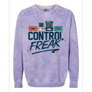 Control Freak Video Game Player Gaming Gamer Pc Console Geek Great Gift Colorblast Crewneck Sweatshirt