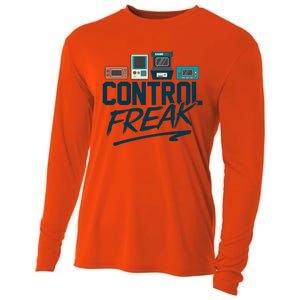 Control Freak Video Game Player Gaming Gamer Pc Console Geek Great Gift Cooling Performance Long Sleeve Crew