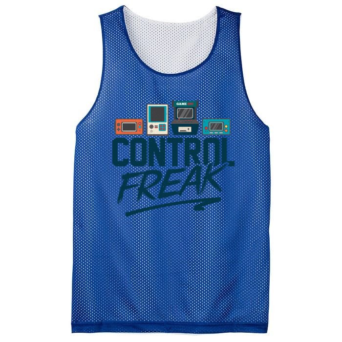 Control Freak Video Game Player Gaming Gamer Pc Console Geek Great Gift Mesh Reversible Basketball Jersey Tank