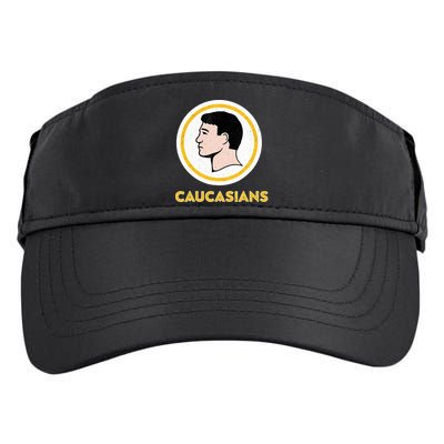 Caucasians Funny Vintage Caucasians Pride Tee Adult Drive Performance Visor
