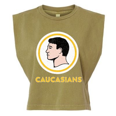 Caucasians Funny Vintage Caucasians Pride Tee Garment-Dyed Women's Muscle Tee