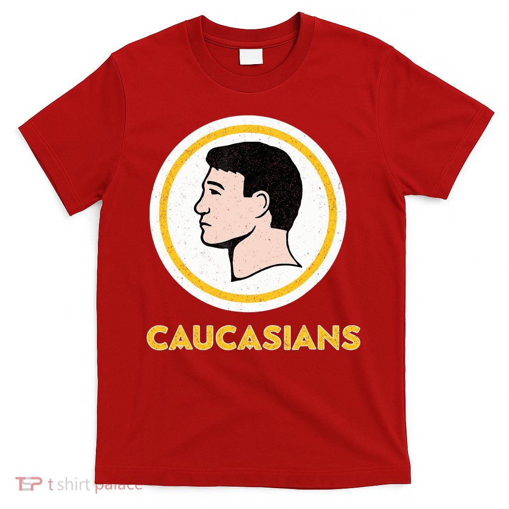 Caucasians Funny Vintage Caucasians Pride Tee T-Shirt