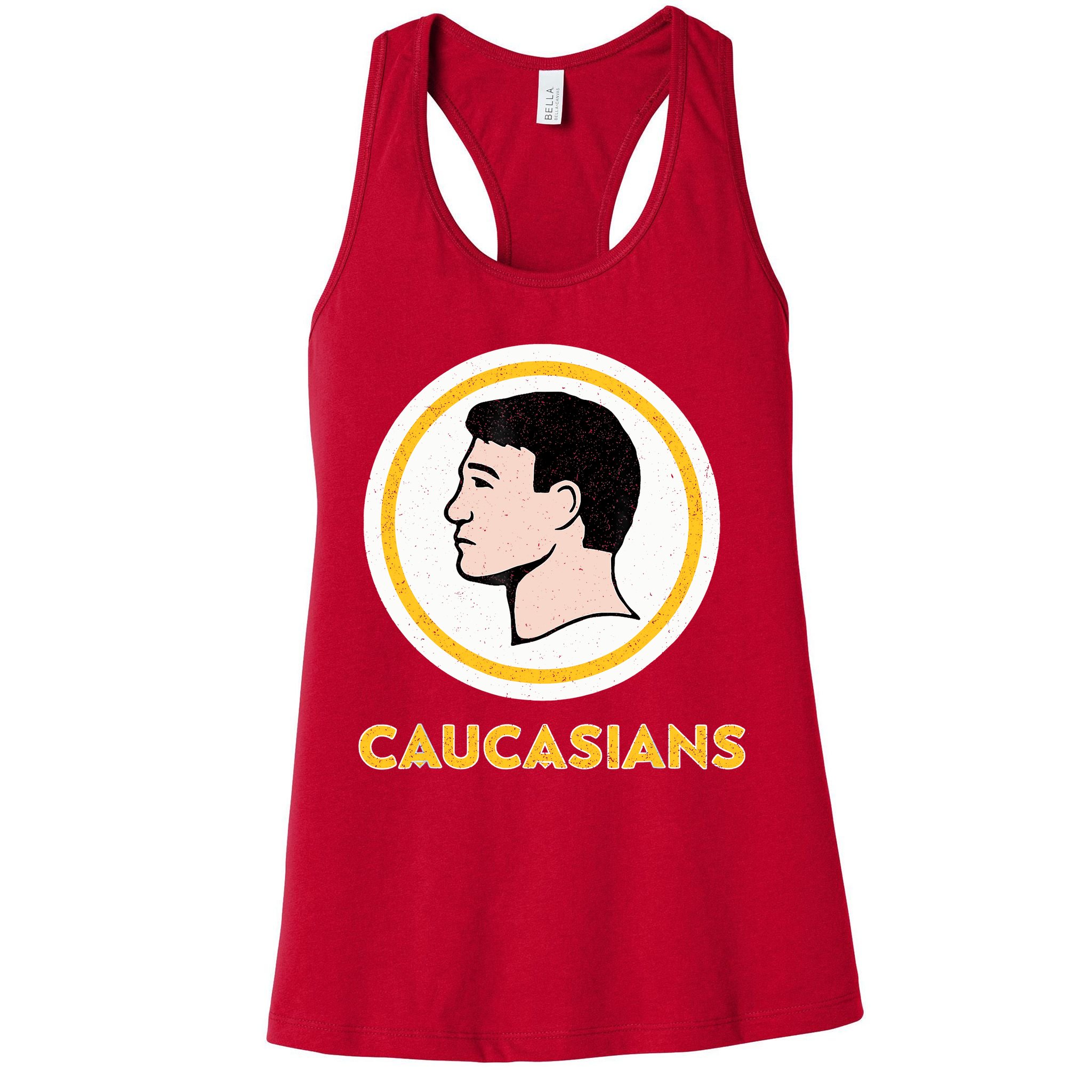 Caucasians Funny Vintage Caucasians Pride Tee Womens Tank Top