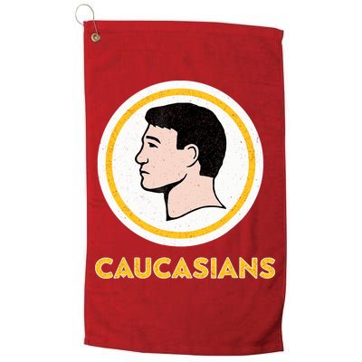 Caucasians Funny Vintage Caucasians Pride Tee Golf Towel