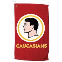 Caucasians Funny Vintage Caucasians Pride Tee Golf Towel