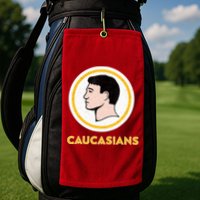 Caucasians Funny Vintage Caucasians Pride Tee Golf Towel