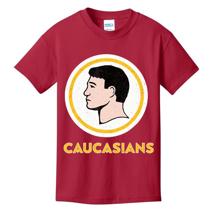 Caucasians Funny Vintage Caucasians Pride Tee Kids T-Shirt