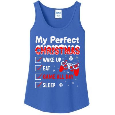 Christmas Funny Video Gamer My Perfect Christmas Ladies Essential Tank