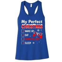 Christmas Funny Video Gamer My Perfect Christmas Women's Racerback Tank