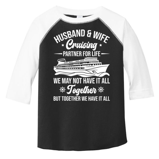 Cruising Family Vacation Husband Wife Cruising Partner Gift Toddler Fine Jersey T-Shirt