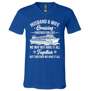 Cruising Family Vacation Husband Wife Cruising Partner Gift V-Neck T-Shirt