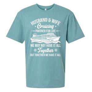 Cruising Family Vacation Husband Wife Cruising Partner Gift Sueded Cloud Jersey T-Shirt