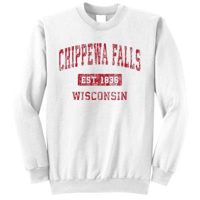 Chippewa Falls Wisconsin Wi Vintage Sports Sweatshirt