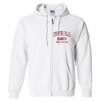 Chippewa Falls Wisconsin Wi Vintage Sports Full Zip Hoodie