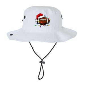 Christmas Football With Santa Hat Christmas Football Player Legacy Cool Fit Booney Bucket Hat