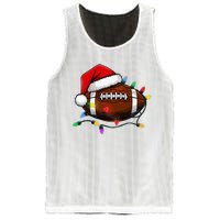 Christmas Football With Santa Hat Christmas Football Player Mesh Reversible Basketball Jersey Tank