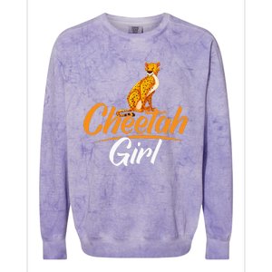 Cheetahs Funny Wild Cat Cheetah Girl Colorblast Crewneck Sweatshirt