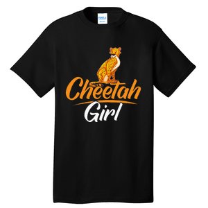 Cheetahs Funny Wild Cat Cheetah Girl Tall T-Shirt