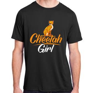 Cheetahs Funny Wild Cat Cheetah Girl Adult ChromaSoft Performance T-Shirt