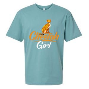 Cheetahs Funny Wild Cat Cheetah Girl Sueded Cloud Jersey T-Shirt