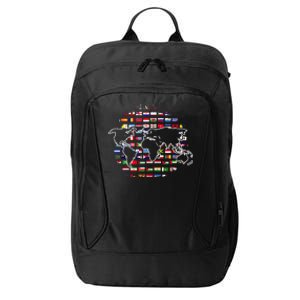 Country Flags World Map Traveling International World Flags City Backpack