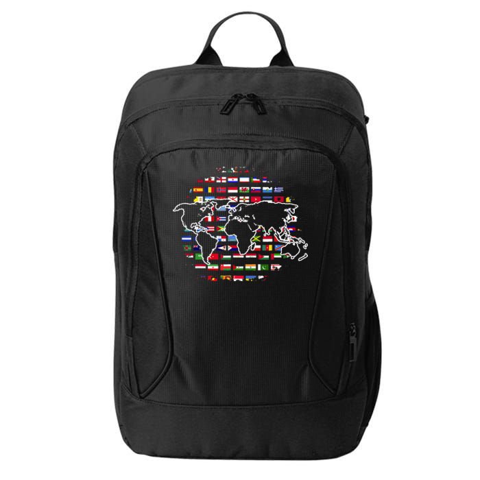 Country Flags World Map Traveling International World Flags City Backpack