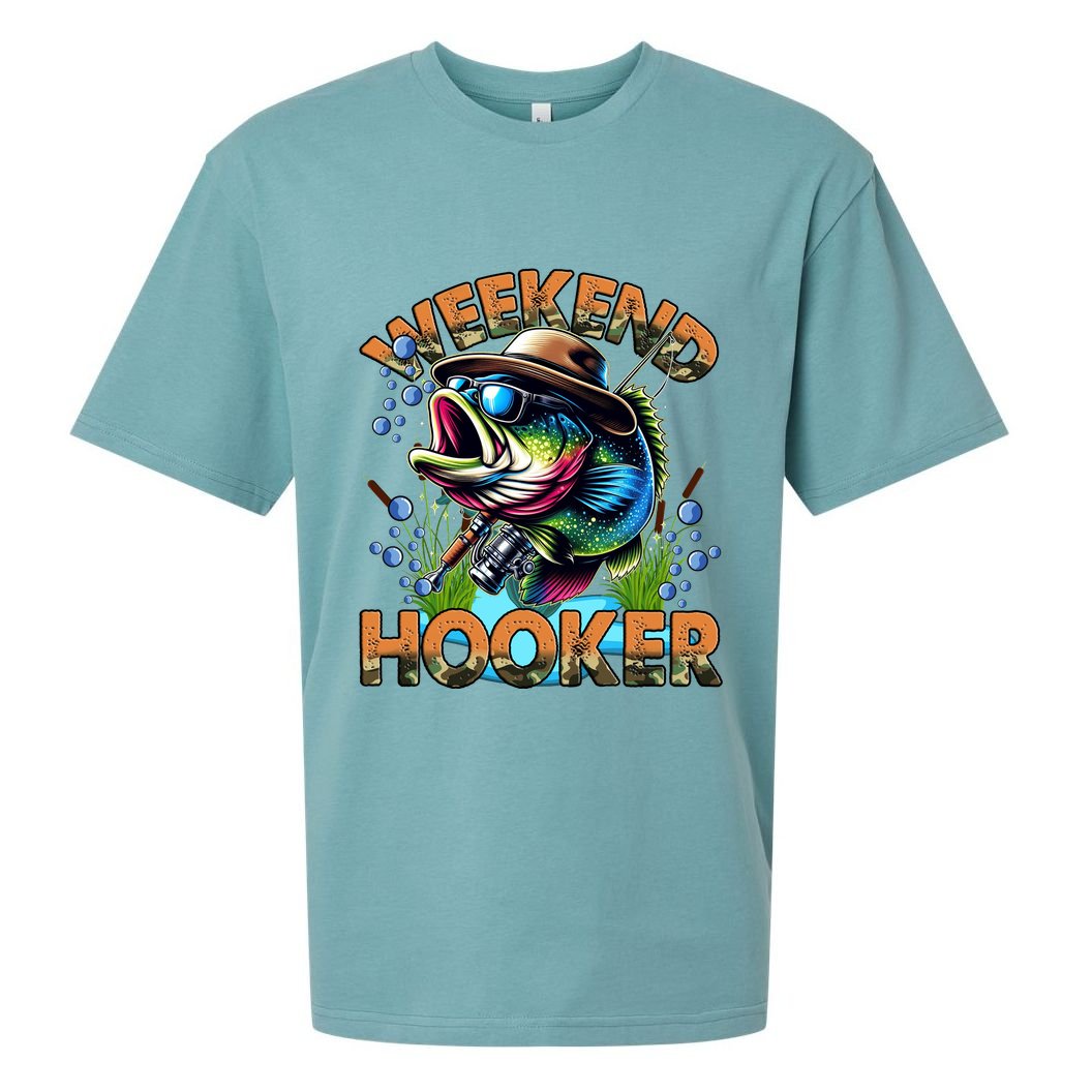 Cool Fishing Weekend Hooker Sueded Cloud Jersey T-Shirt